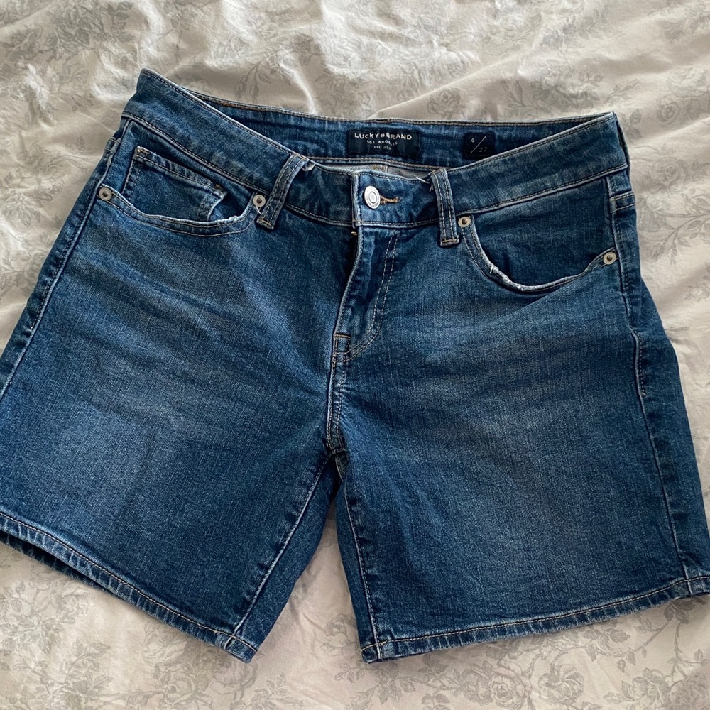 Lucky Brand The Roll Up Denim Shorts 4/27